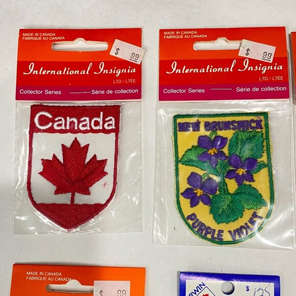 Vintage Canadian Souvenir Patches Lot of 6 New - Picture 3 of 6